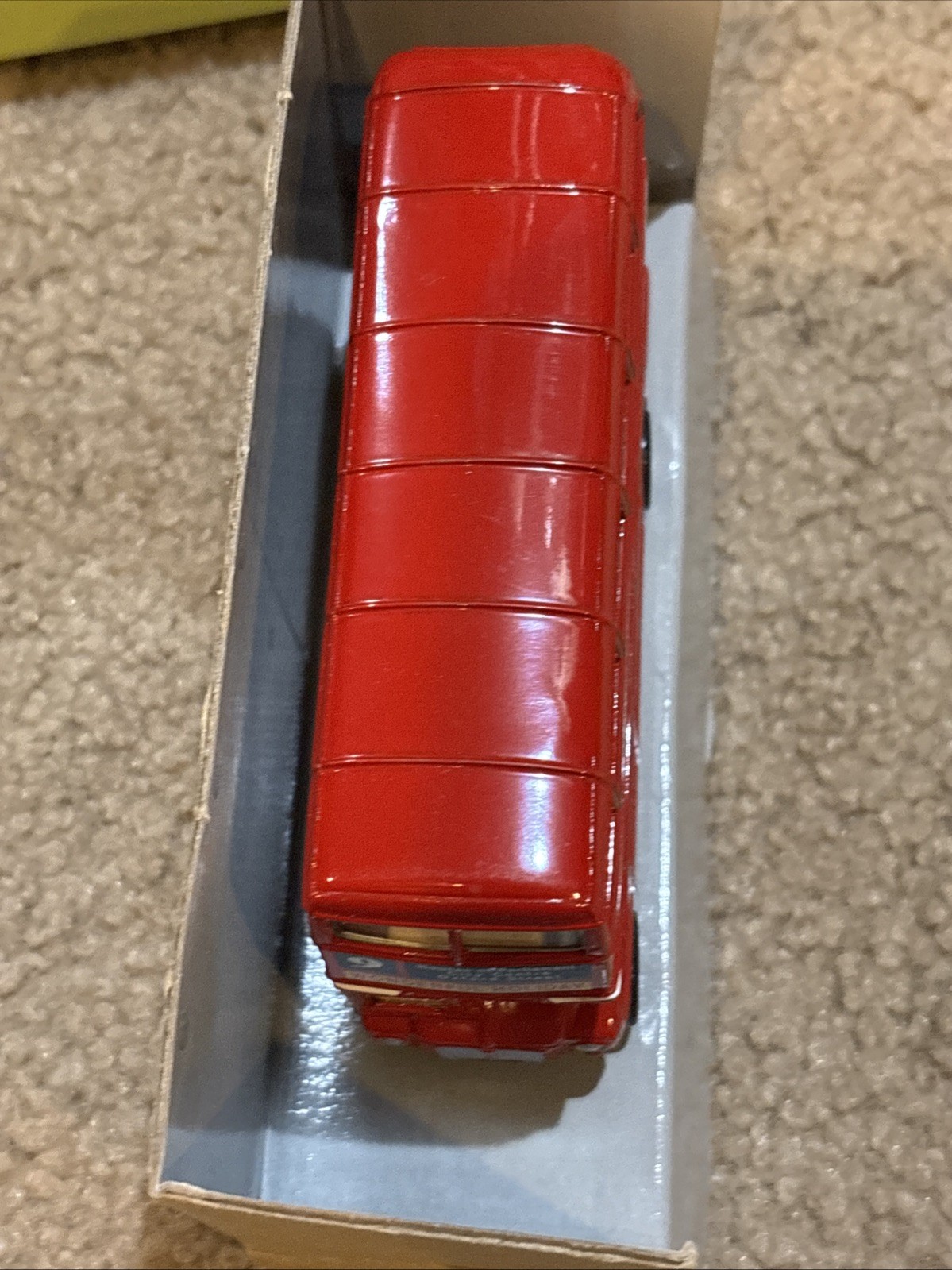 NIB Vintage Red London City Sightseeing Dbl Decker Bus 9 Parliament City Center