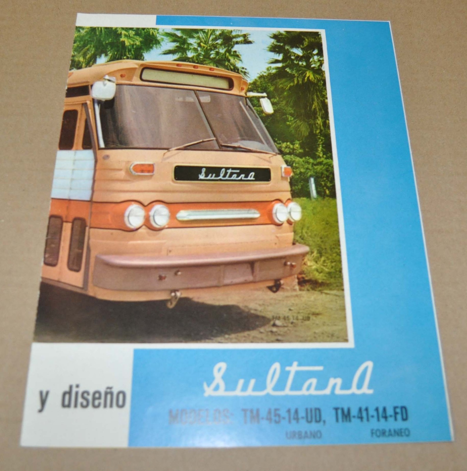 Sultana TM-45 TM-41 Bus Specification Sales Brochure Prospekt Mexico
