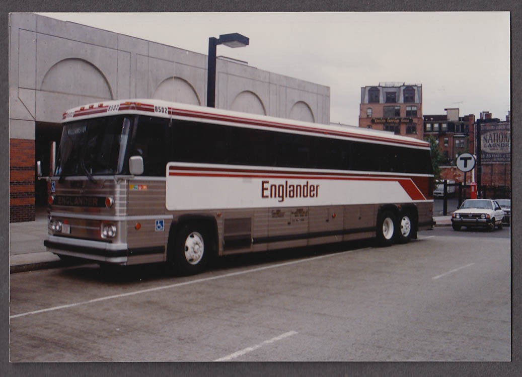 Englander Coach Lines #8502 bus snapshot Boston Back Bay Station 1990