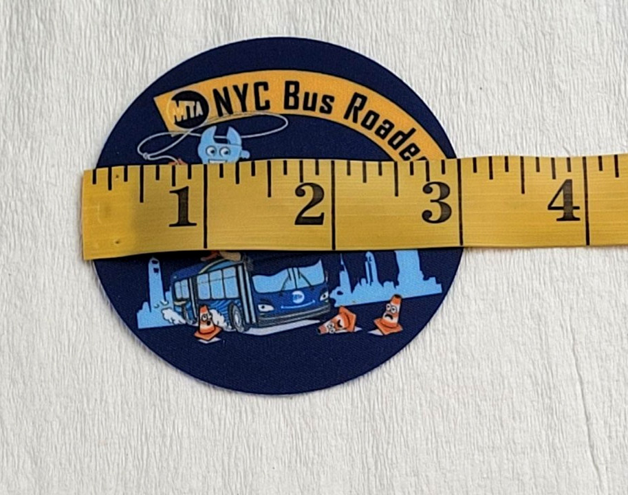 New York City MTA Bus Roadeo Shirt Patch & Pins Blue Polo Shirt ~ Size XXL