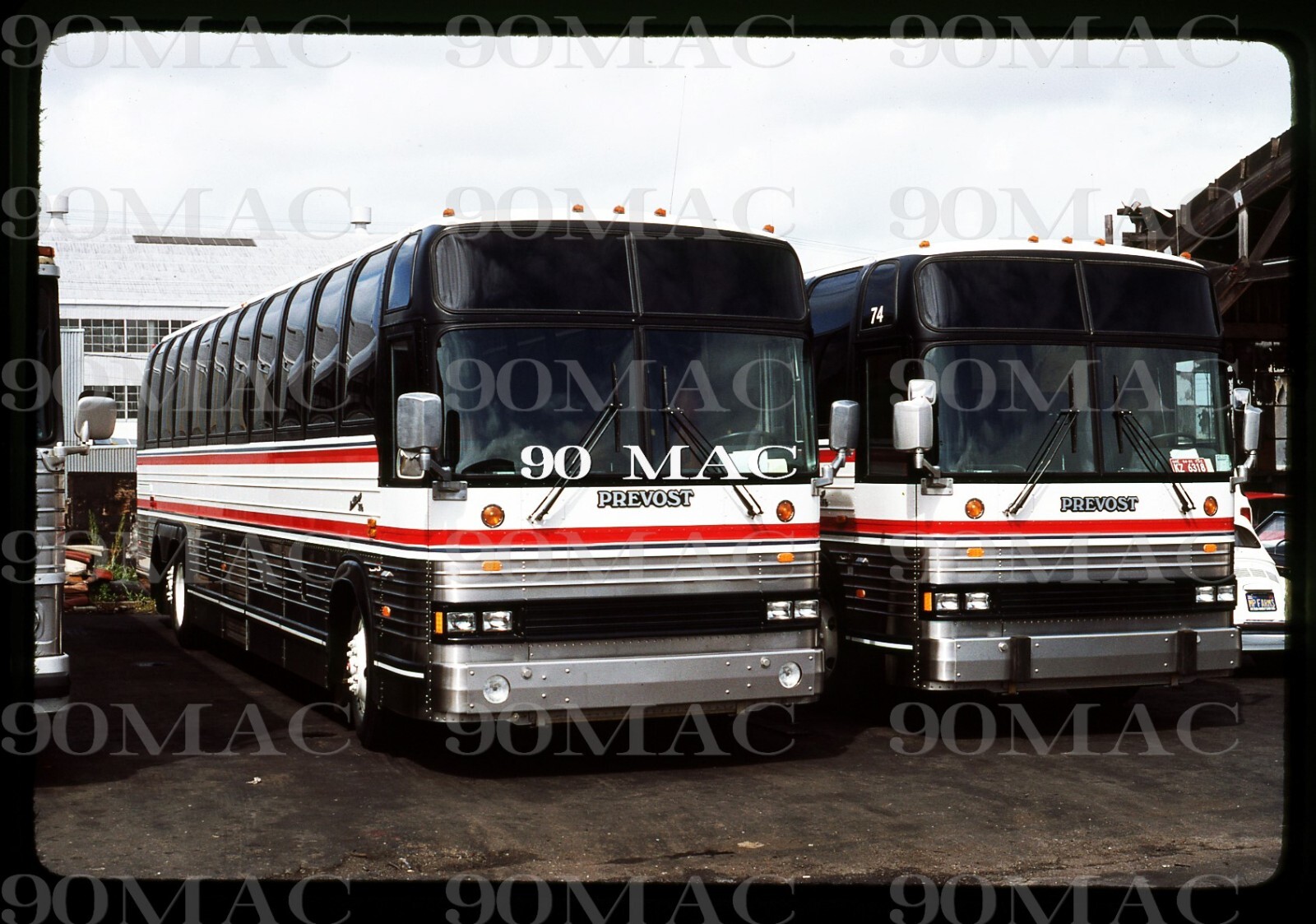 AMERICOACH. PREVOST BUSES. San Francisco (CA). Original Slide 1985.