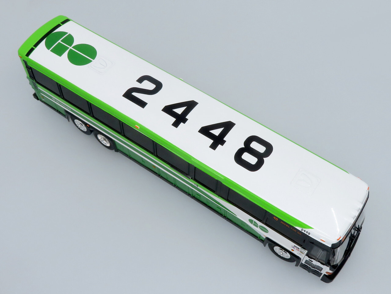 MCI D4500CT Coach Bus GO Transit Canada 1:50 Scale Iconic Replicas made of ABS