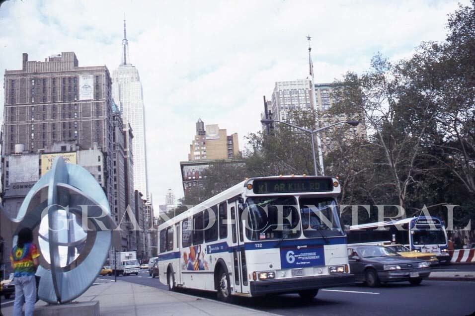 ORIGINAL 1996 NYCTA MTA NEW YORK CITY BUS SLIDE ORION 5 #132 MANHATTAN NY TA