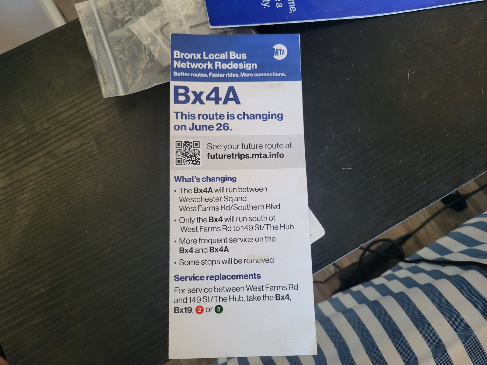 RARE – Bronx Bus Redesign Bx4A Broche