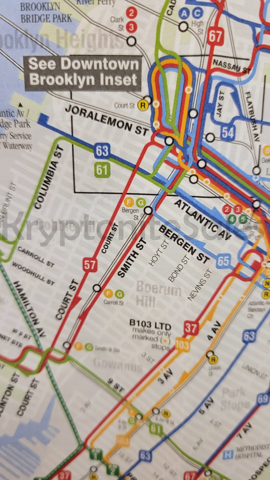 Full Size MTA Transit Brooklyn New York Bus Route Travel Map Latest Version 🚍