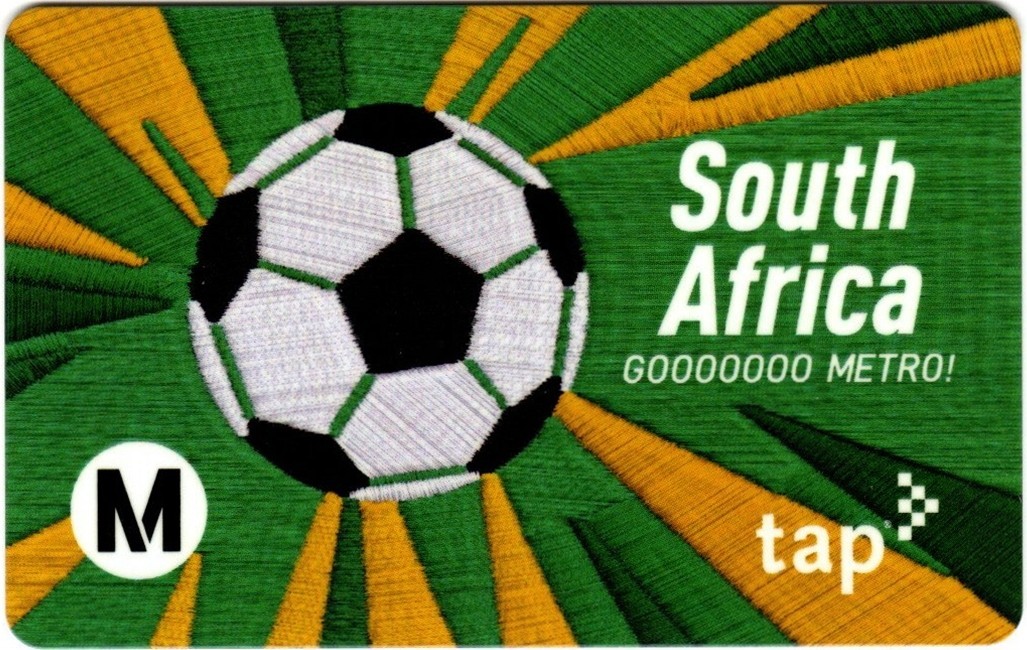 Metro TAP Card FIFA World Cup 2026 SOUTH AFRICA Bus Subway Train Transit Card