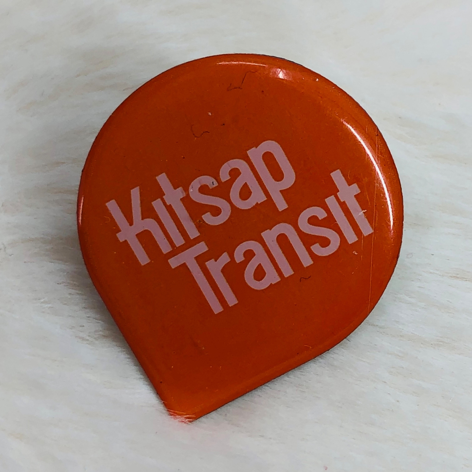 Kitsap Transit Washington Public Bus Transportation Advertising Lapel Pin