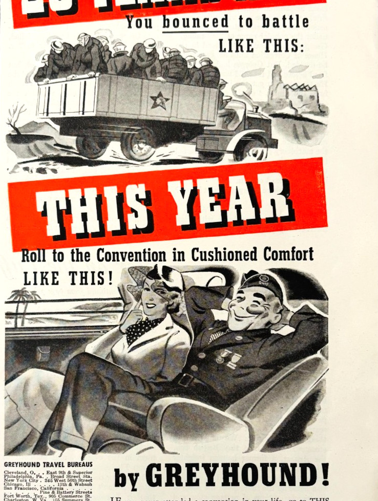 1938 Greyhound Bus Travel Lines Advertisement Military Super Coaches DWD23A