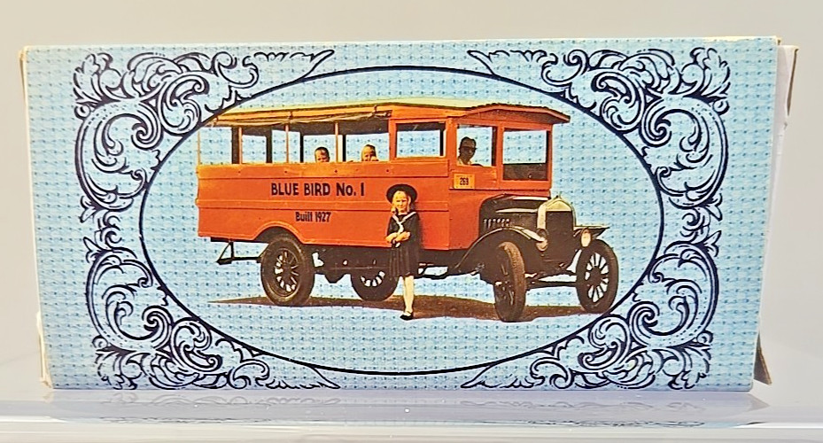 VTG Jimson #380 1927 Ford Model T Blue Bird No. 1 Plastic Scale Model School Bus