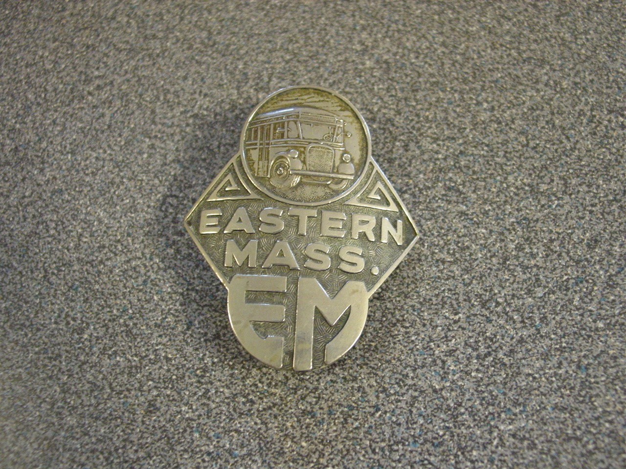 Rare 30’s Eastern Mass EM Bus Chauffeur CDL Badge Employee ID Pilgrim Boston