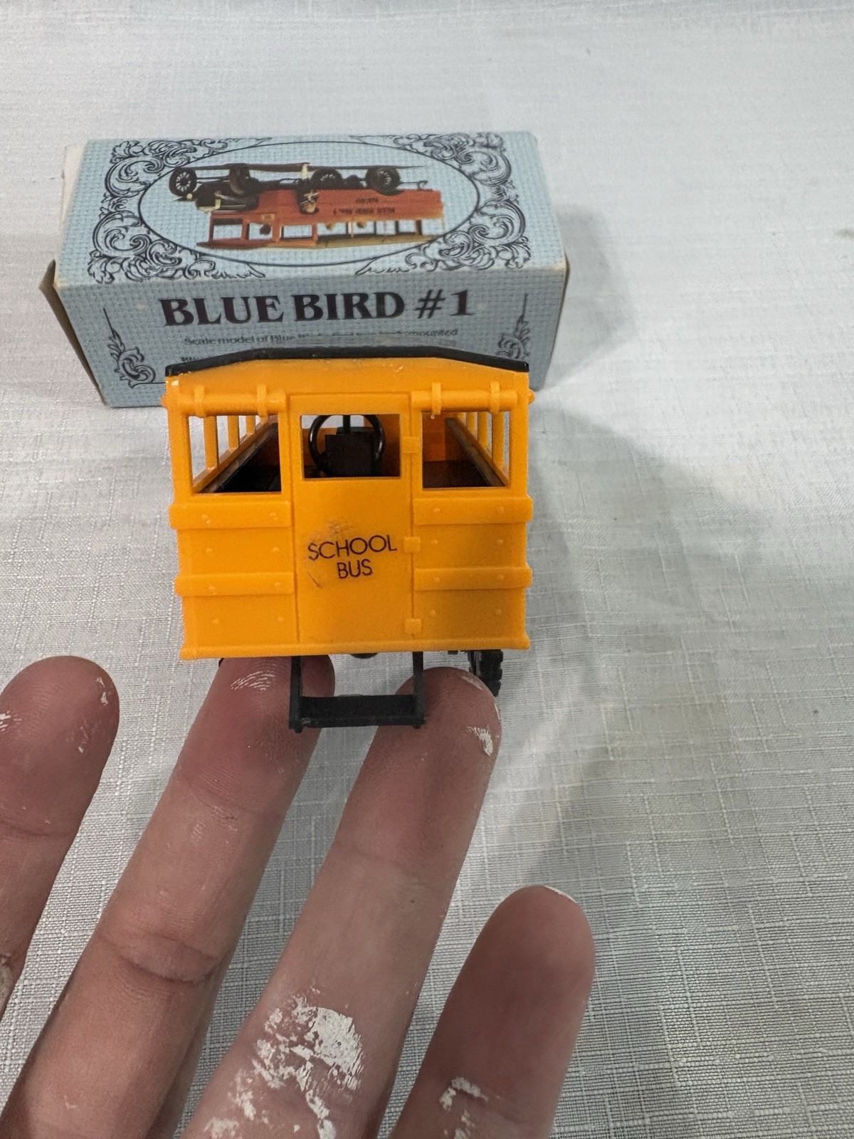 VTG Jimson 380 1927 Ford Model T Blue Bird No. 1 Plastic Scale Model School Bus