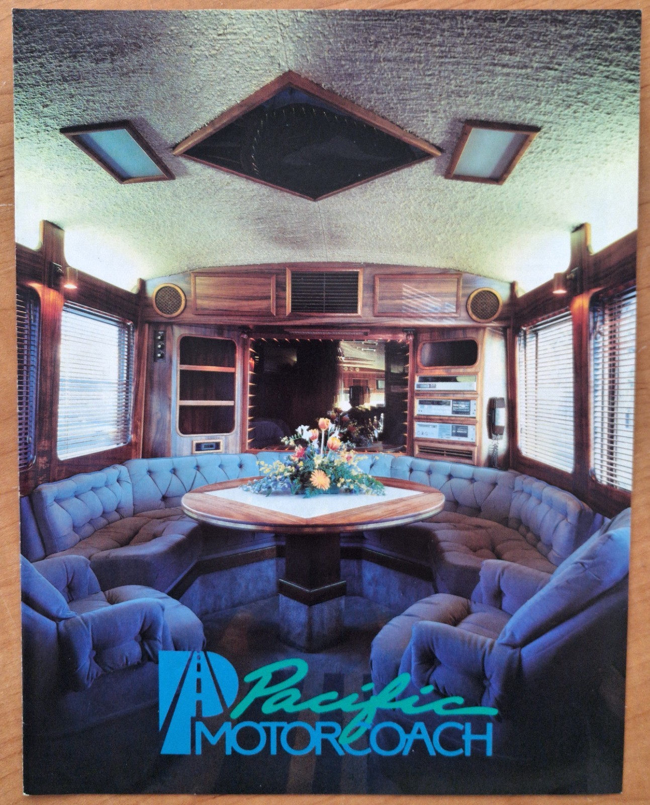 Pacific Motorcoach luxury bus excursions brochure * ~1992 * VG * Free Shipping