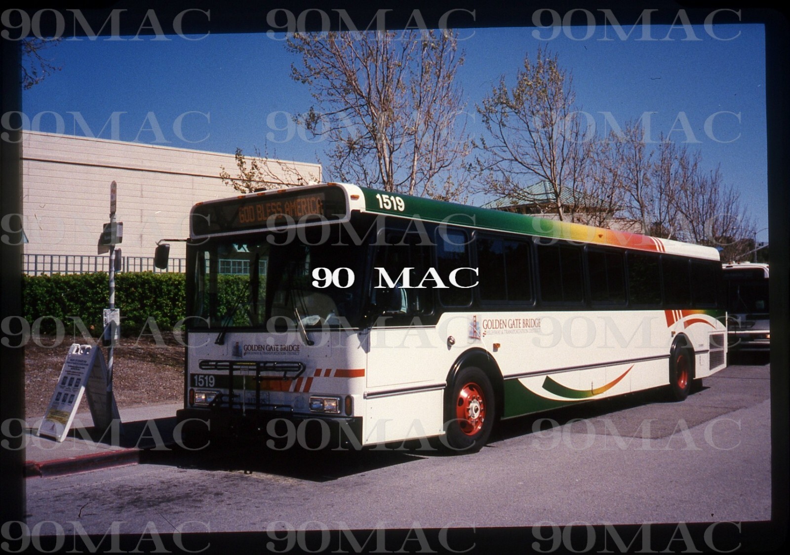 GOLDEN GATE TRANSIT-GGT. ORION V BUS #1519.San Rafael (CA). Original Slide 2005.