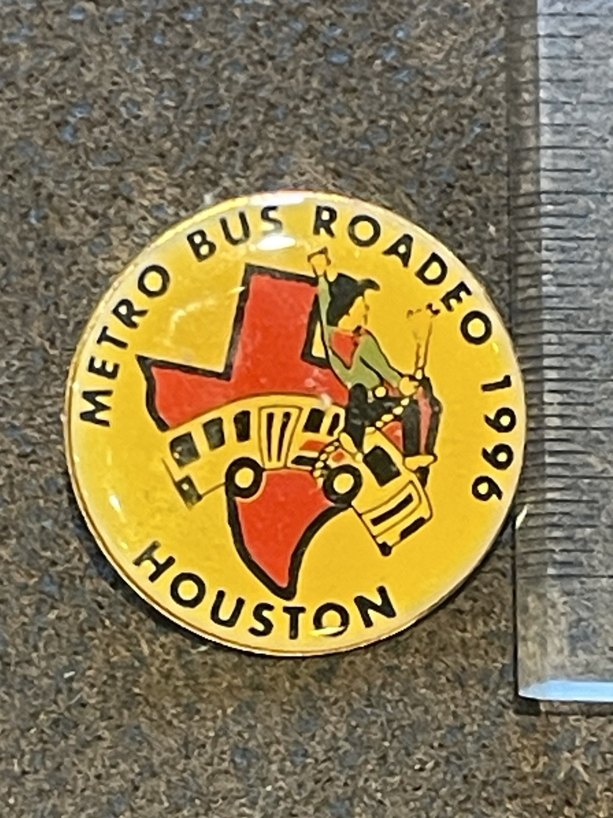 1996 Houston Metro Bus Roadeo pin