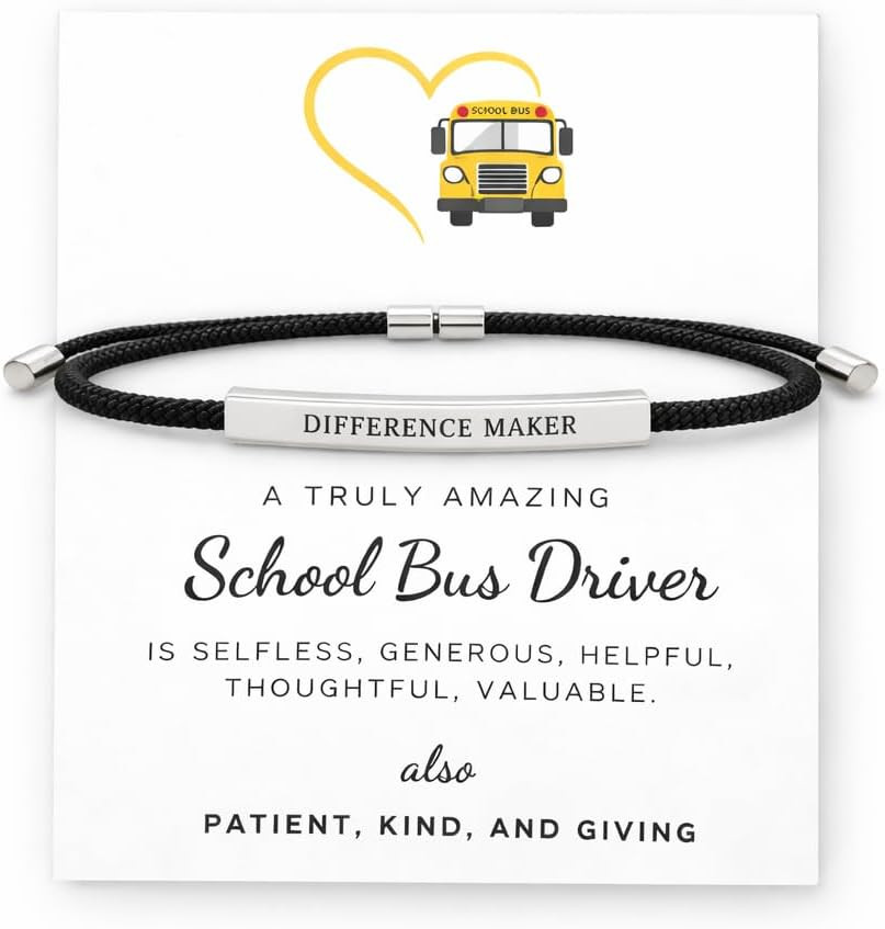 School Bus Driver Appreciation Gifts, Best Bus Driver Gifts, Difference Maker Br
