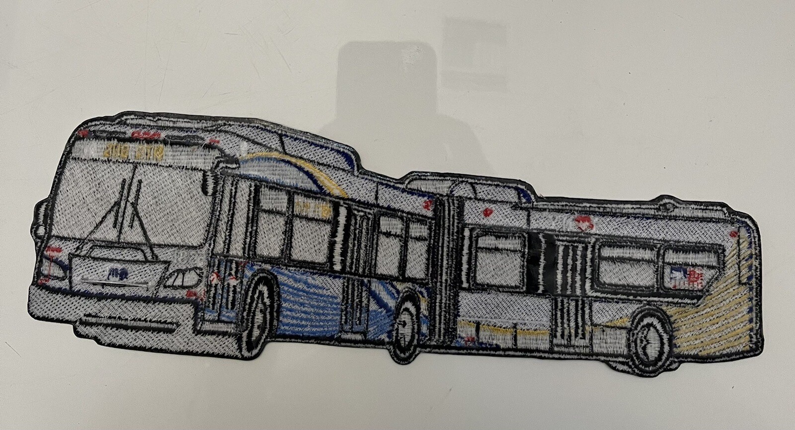 MTA NYCT Aticulate Bus Patch .State Colors.large Bus 11 Inches