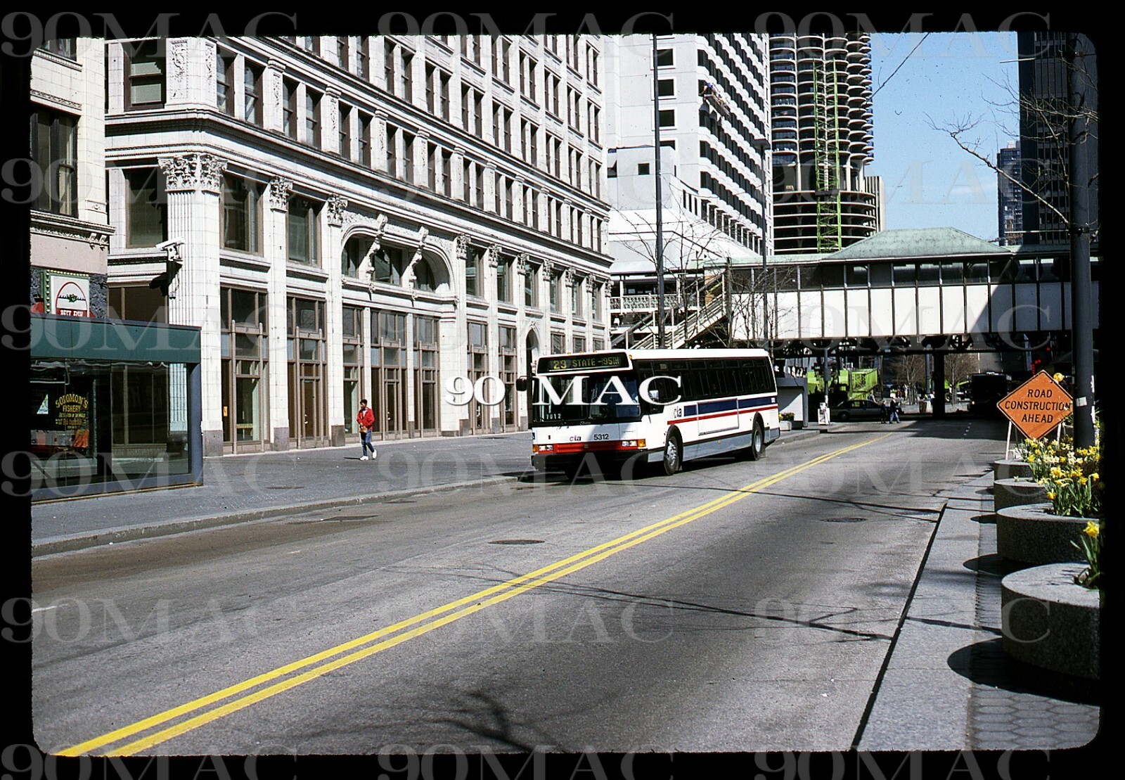 Chicago (IL) CTA Flxible Bus #5312. Original Slide 1991.