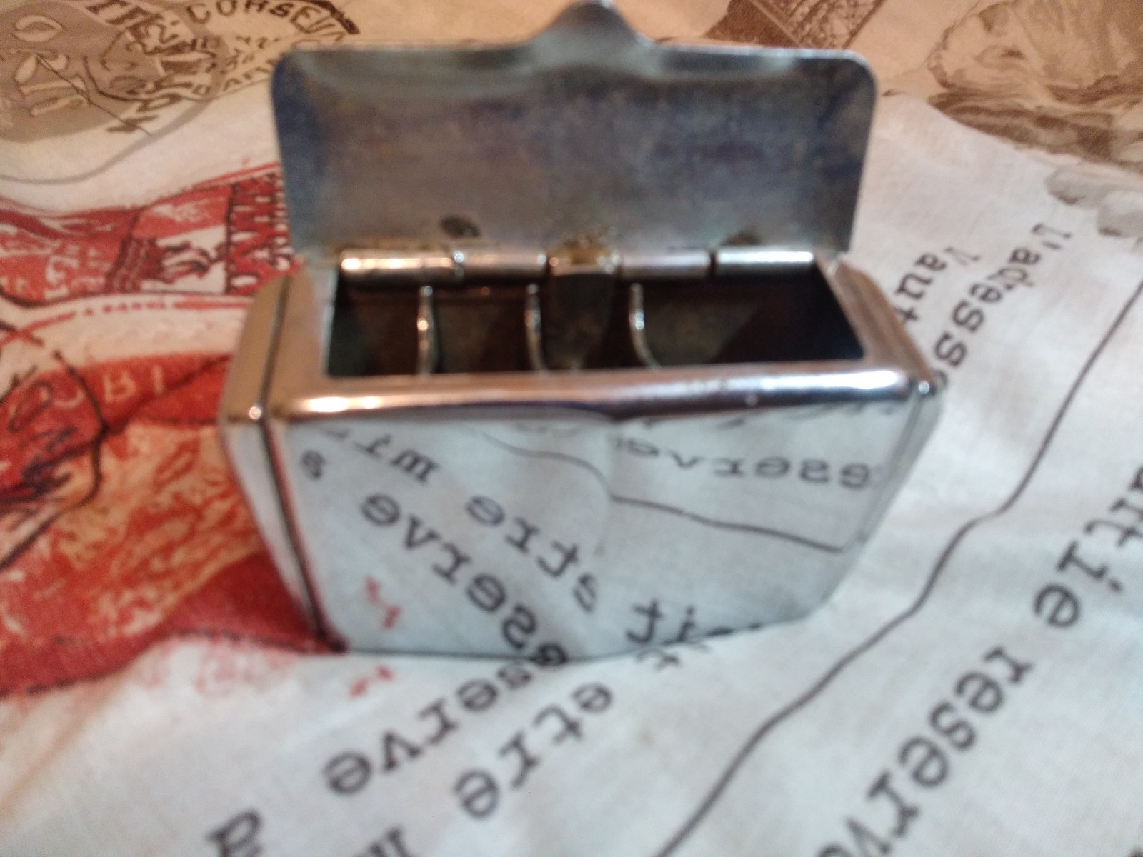 1950’s Continental Trailways Bus Org Ash tray Chrome Rare Rat Rod