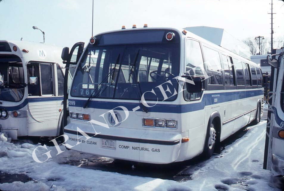 ORIGINAL 1993 NYCTA NEW YORK CITY BUS SLIDE RTS6 #8399 GLEASON DEPOT BROOKLYN NY