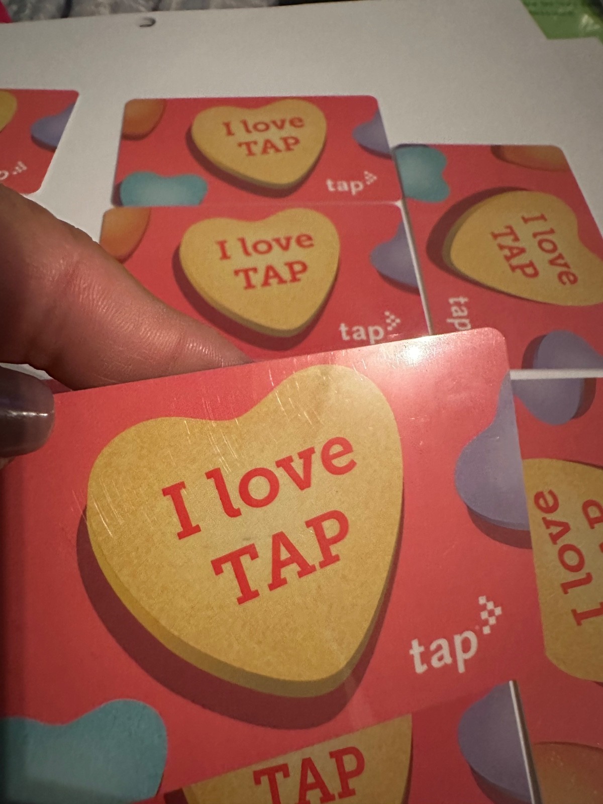 Metro TAP love Tap Valentine’s Day Hearts Subway Transit Lmtd Card NOT Loadable