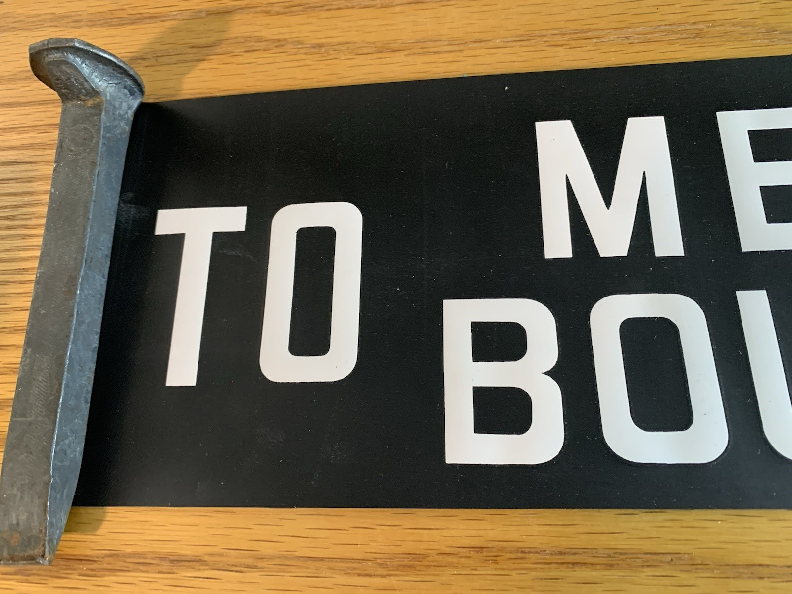 NY NYC BUS ROLL SIGN SECTION MERRICK BOULEVARD ROSEDALE GREEN ACRES MALL NASSAU