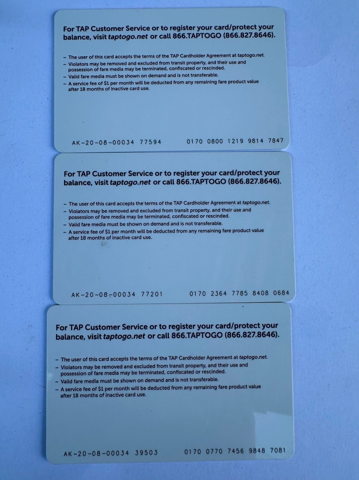 Metro TAP LAFC Card Subway Transit NOT Loadable Football Club gold and black