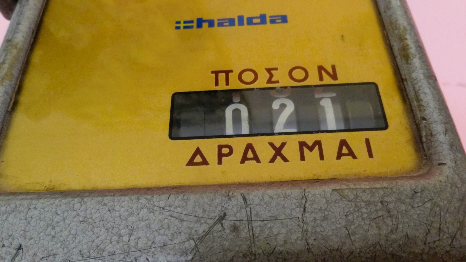 Vtg HALDA TAXIMETER GREEK METAL TAXI CAB TARIFF FARE HALDEX AB SWEDEN 197O’s