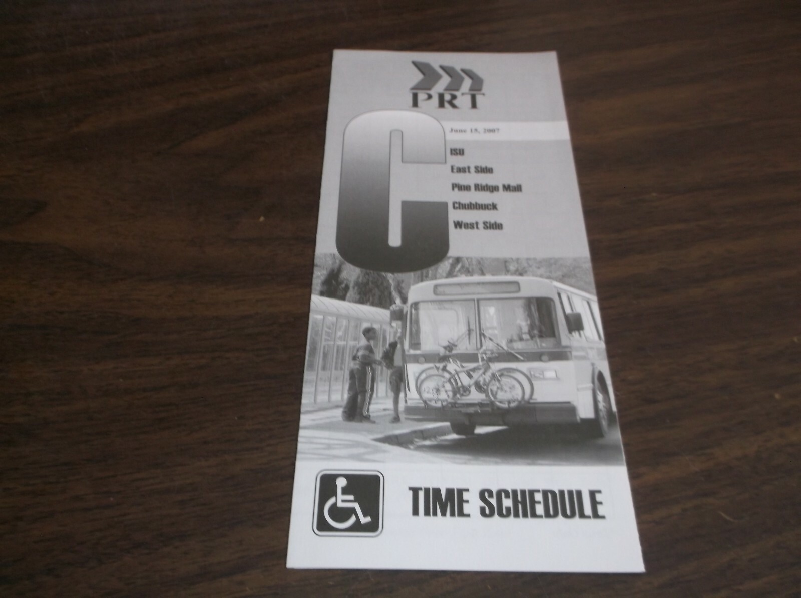 JUNE 2007 POCATELLO IDAHO REGIONAL TRANSIT PRT ROUTE C PUBLIC TIMETABLE