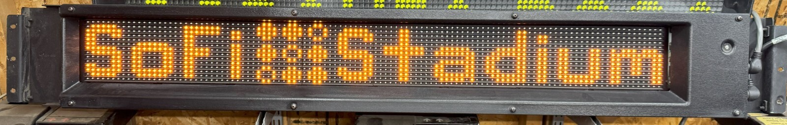 Used 2009 Lumintaor Horizon Transit Bus Amber 14×112 LED Side Destination Sign