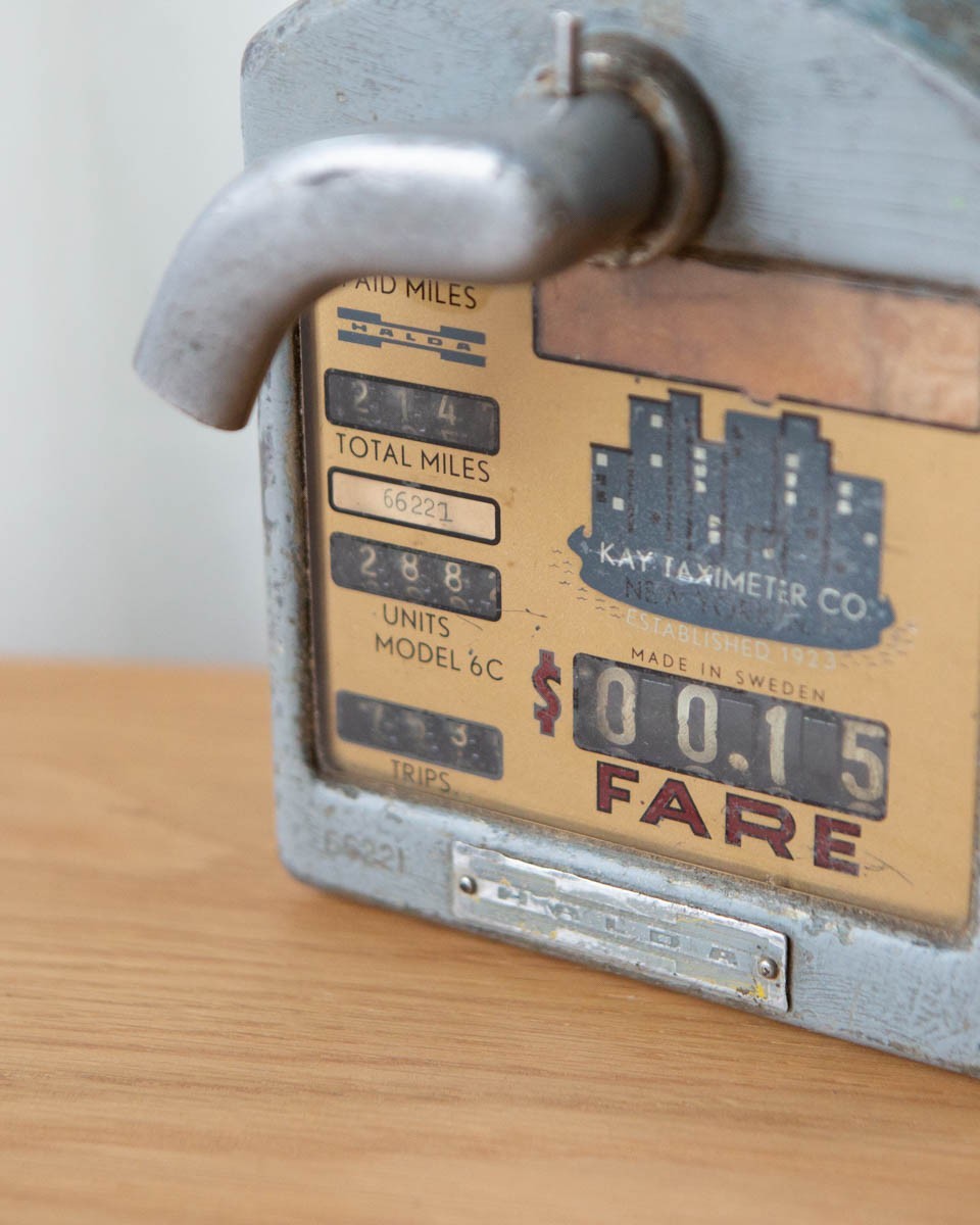 Vintage Halda Kay Taximeter Co. Taxi Meter Made in Sweden