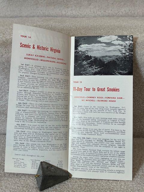 1963 Trailways Bus Tours USA Travel Brochure