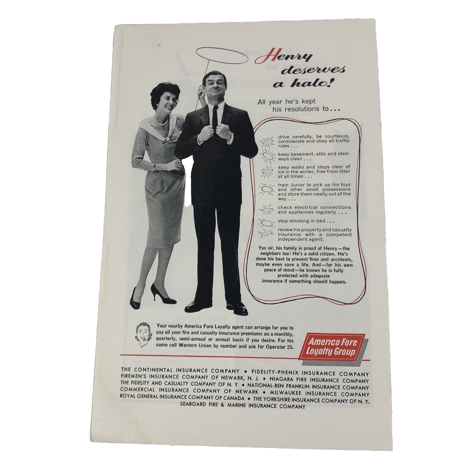 1955 Trailways Bus Line print ad Thru Liners Model Ship Continental Insurance