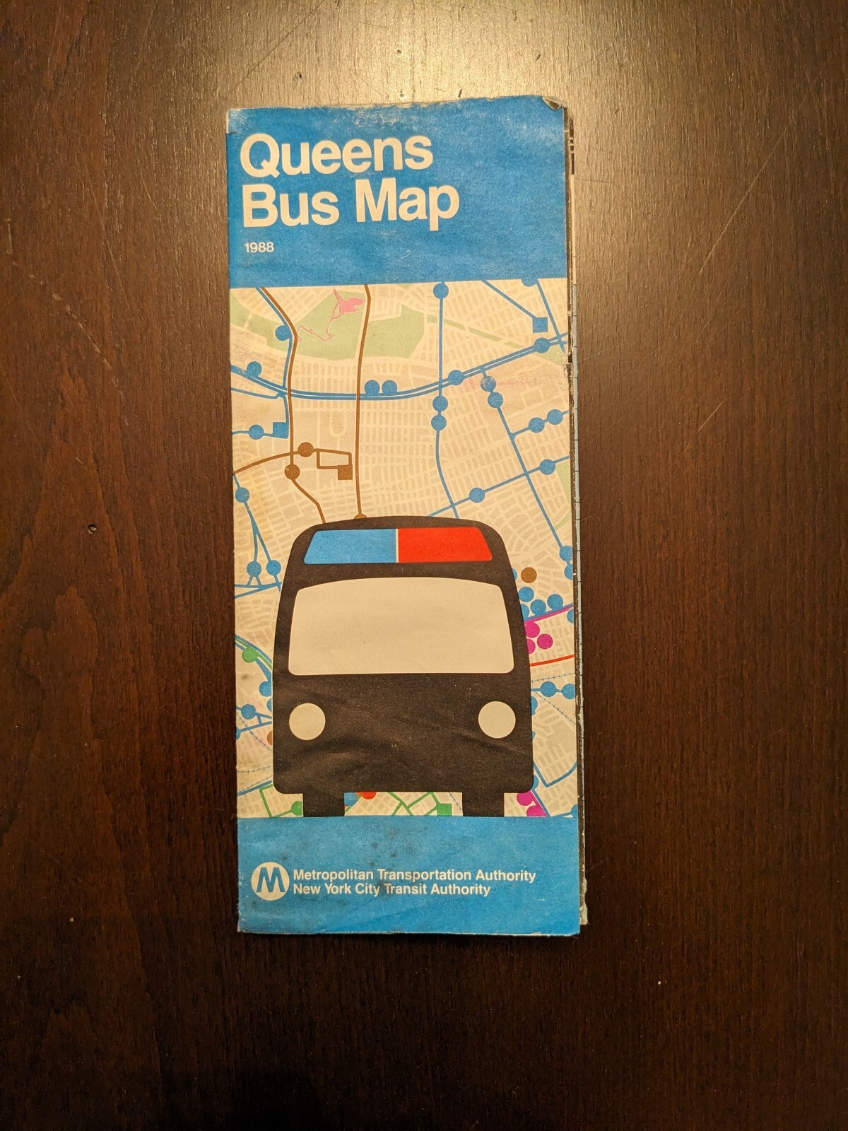 New York City Transit Queens Bus Map 1988