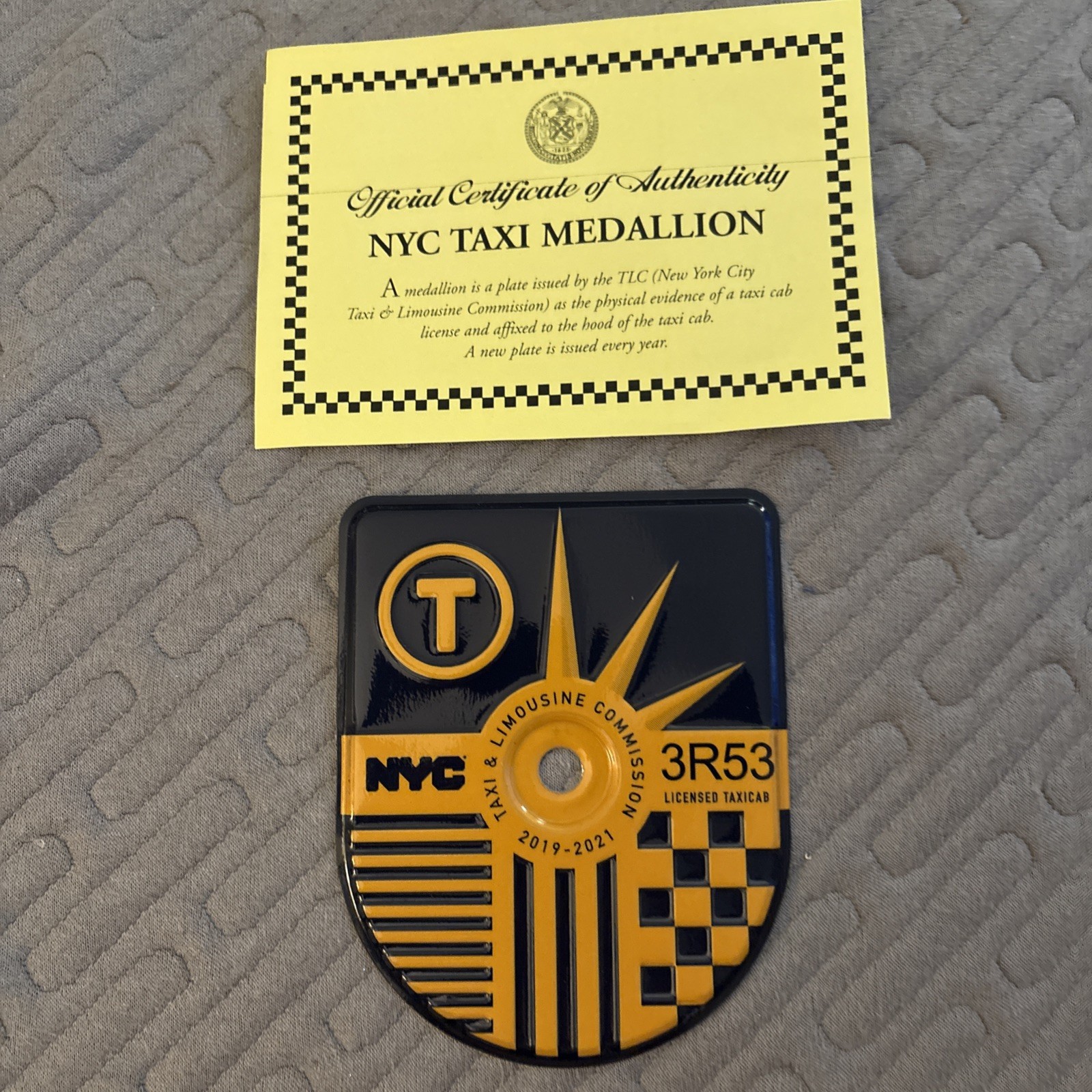 NEW YORK CITY NYC TAXI MEDALLION (2019-2021)