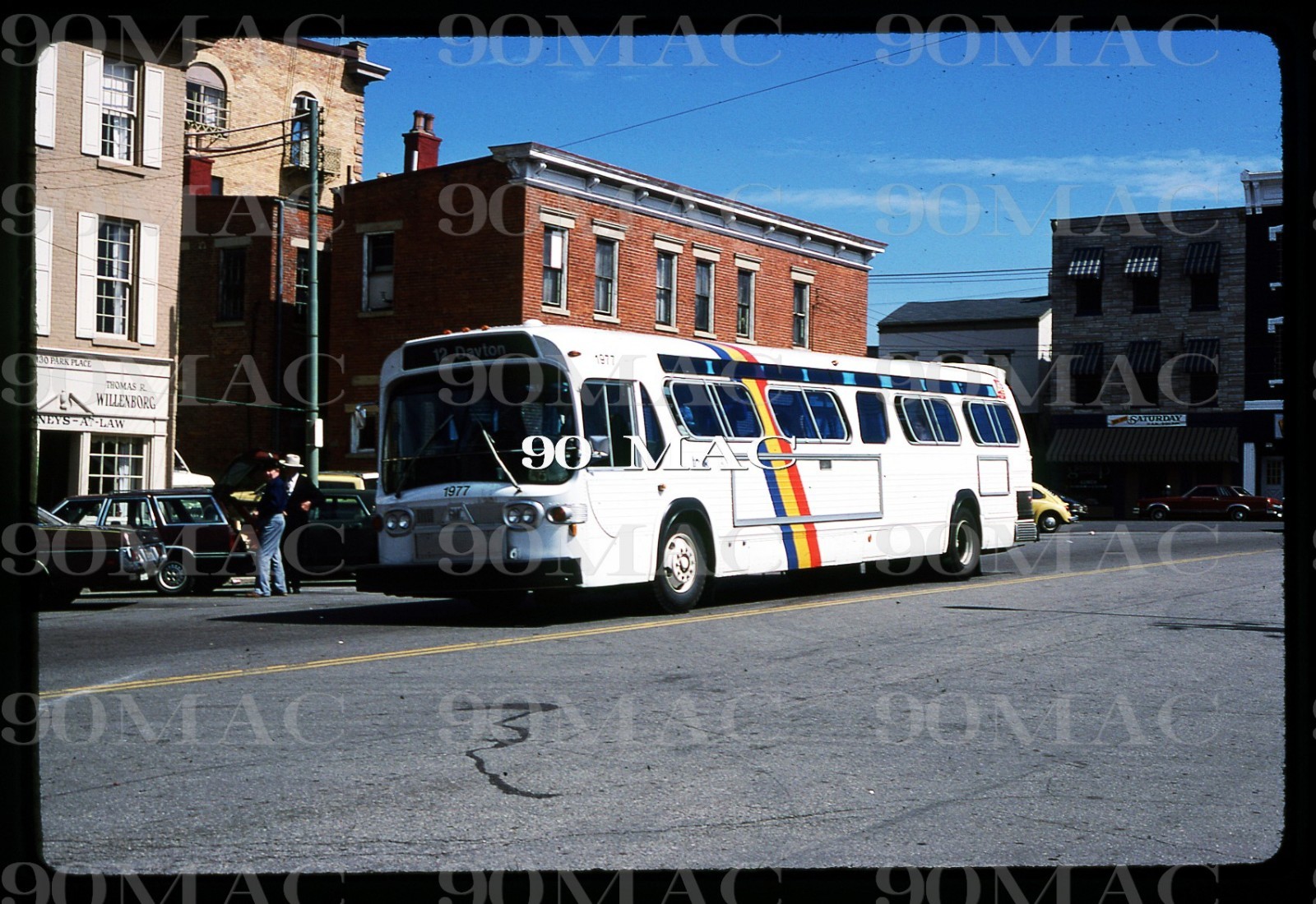 TANK. GM COACH BUS #1977. Covington (KY). Original Slide 1982.
