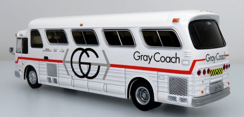 Iconic Replicas 1:87 1966 GM PD4107 “Buffalo” Coach: Gray Coach