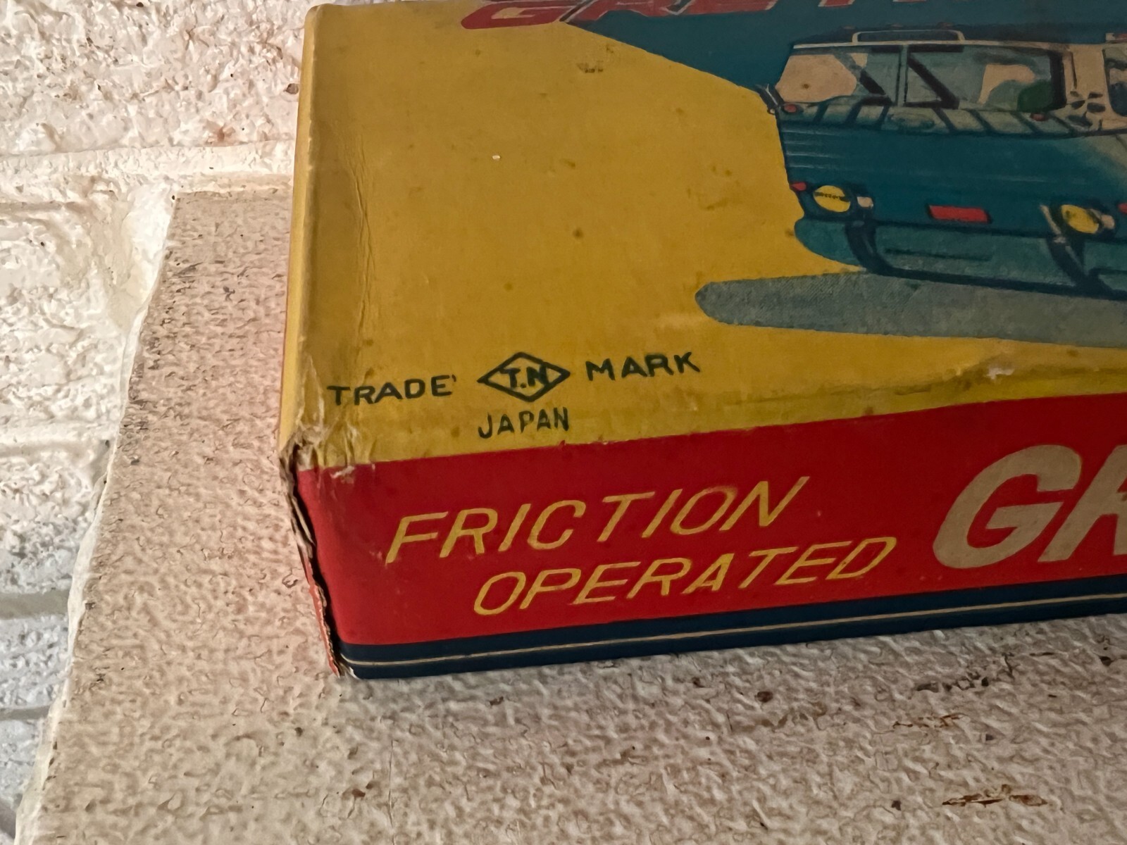 Antique Nomura (Japan) Tin Friction w siren 11″ Greyhound SceniCruiser c box