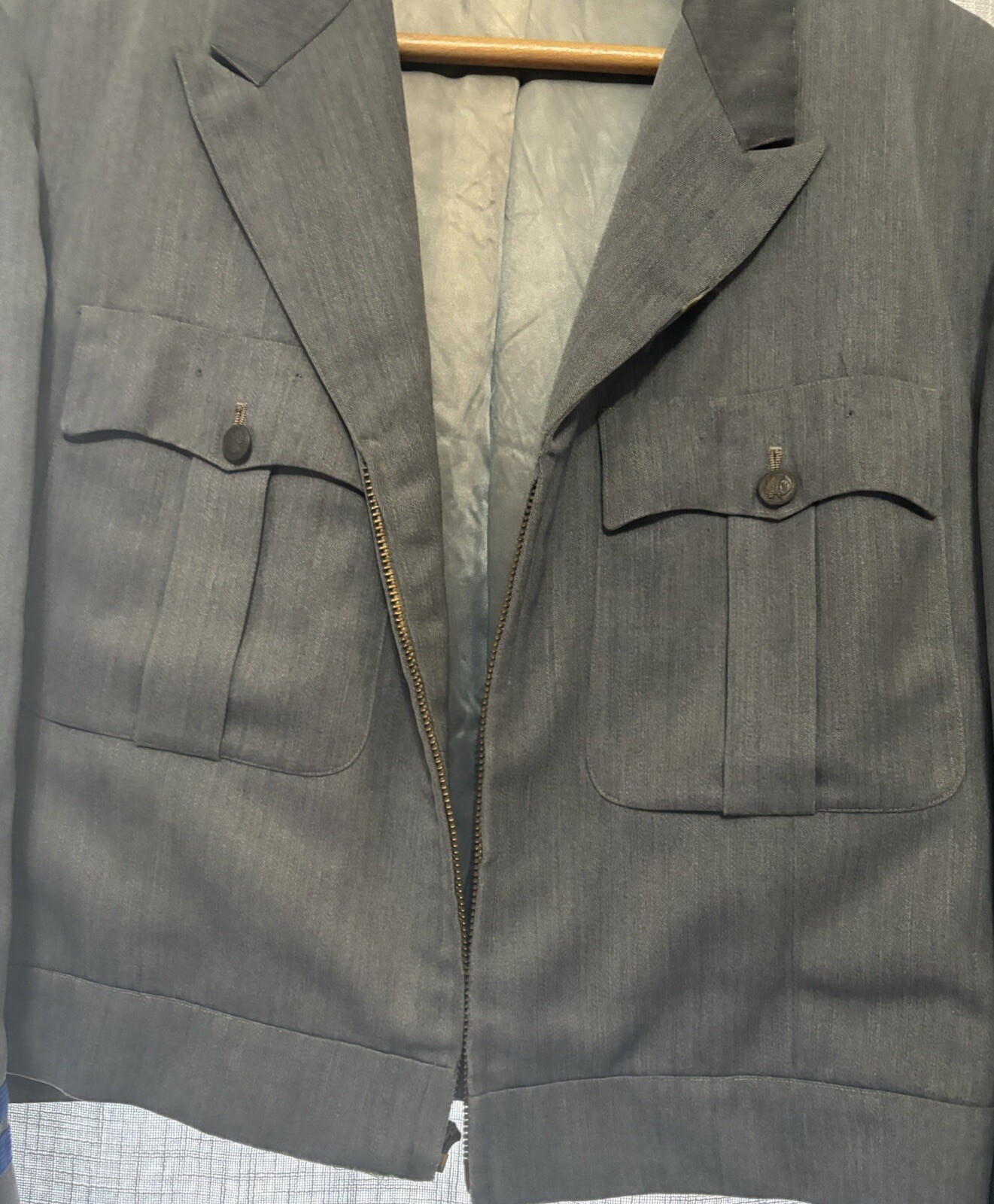 Maier-Lavaty Custom Tailored Uniforms Greyhound Lines Dark Grey Jacket 19 Yr