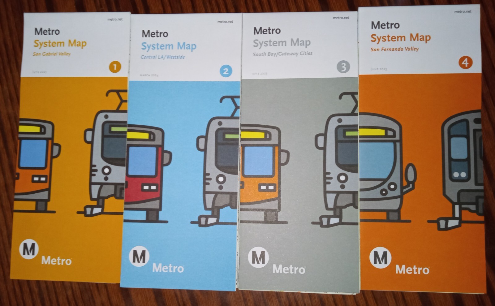 Los Angeles Metro Complete System Map Map 1 – 4 LACMTA Bus Rail Current 2024