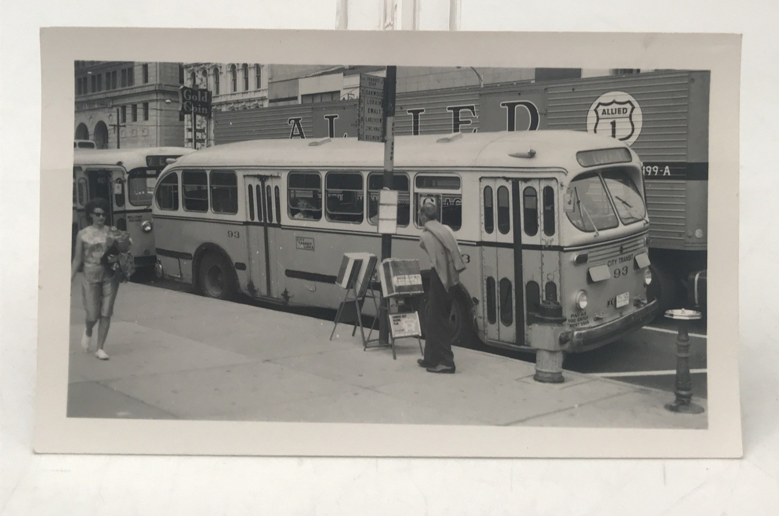 City Transit Lines CTL #93 Dayton Ohio Bus Snapshot Photograph