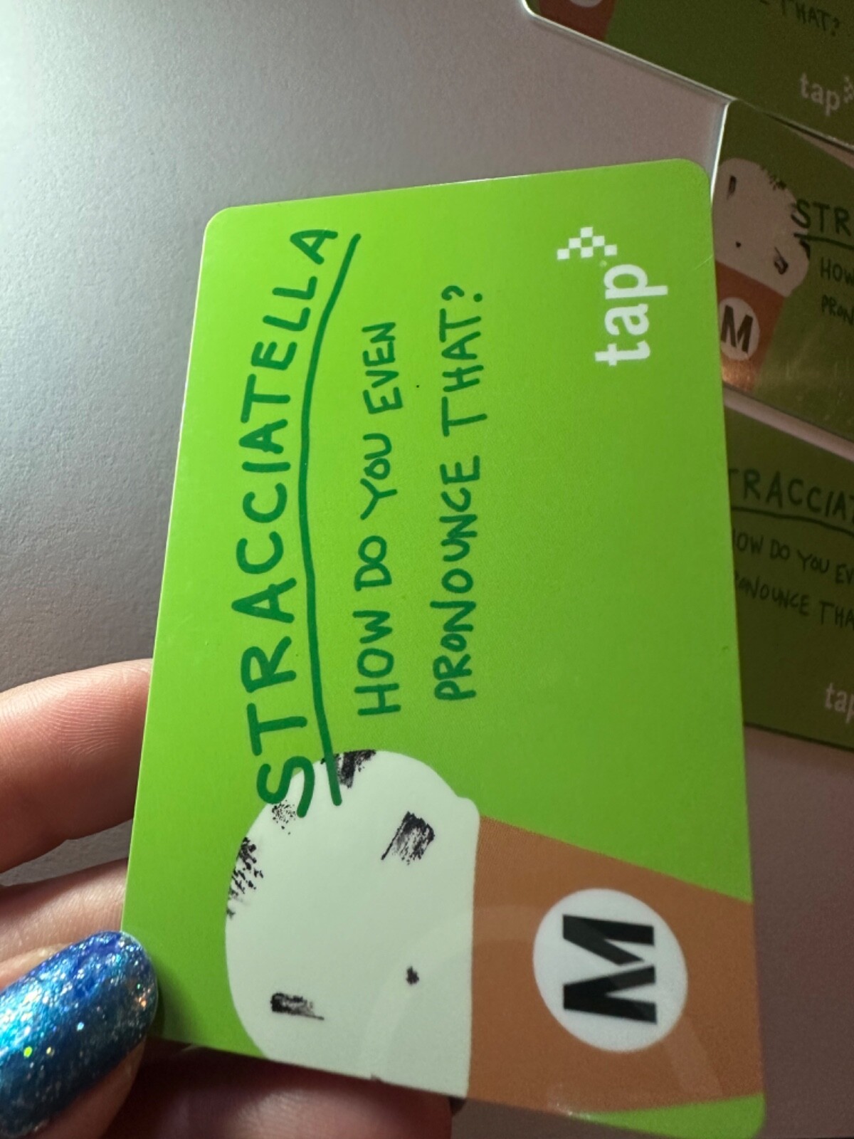 Metro TAP Stracciatella How do you even Subway Transit Limtd Edit NOT Loadable