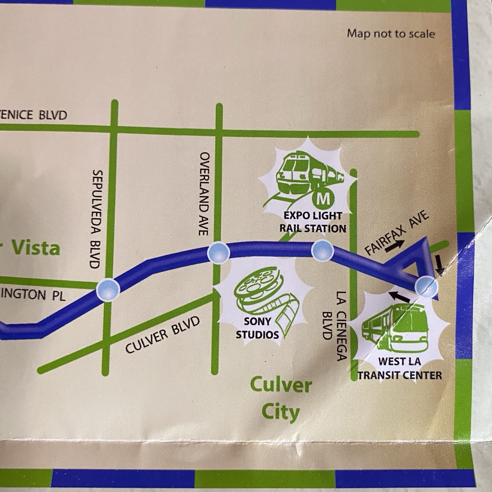 Transit Pamphlet 2014 Map Bus Line Culver City West LA Venice Beach Travel Route