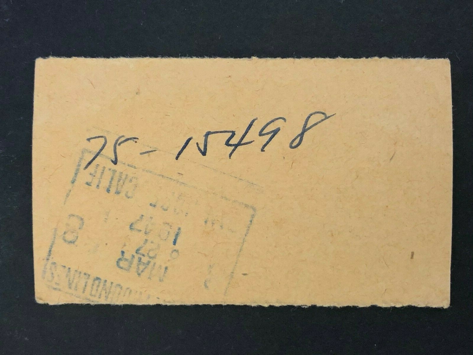Pacific Greyhound Bus Lines I.D. Check / Ticket “San Jose” 71161 c1945-1955