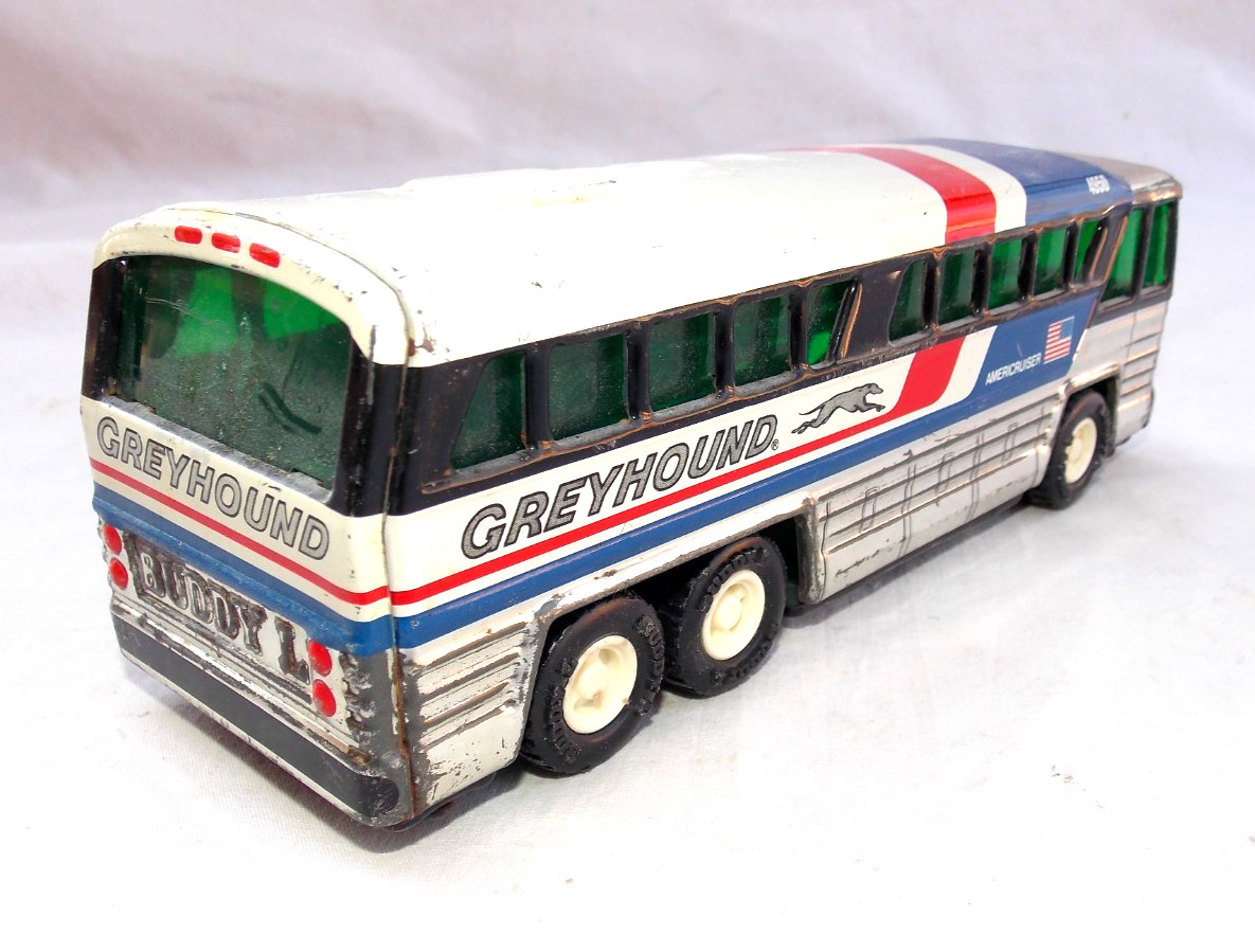 BuddyL Pressed Steel Greyhound Americruiser Bus 4950 JAPAN