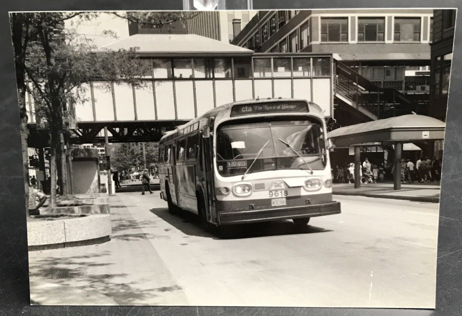 1992 Chicago Transit Authority CTA Bus #9618 State & Lake Photo Spirit of