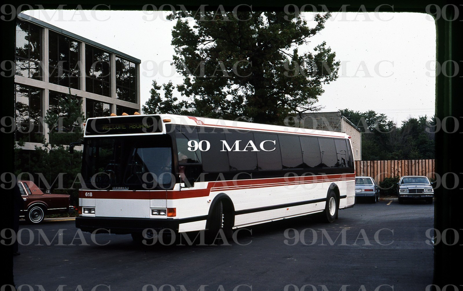 GRUMMAN 870 DEMO BUS #618. Birmingham (AL). Original Slide 1981. (A)