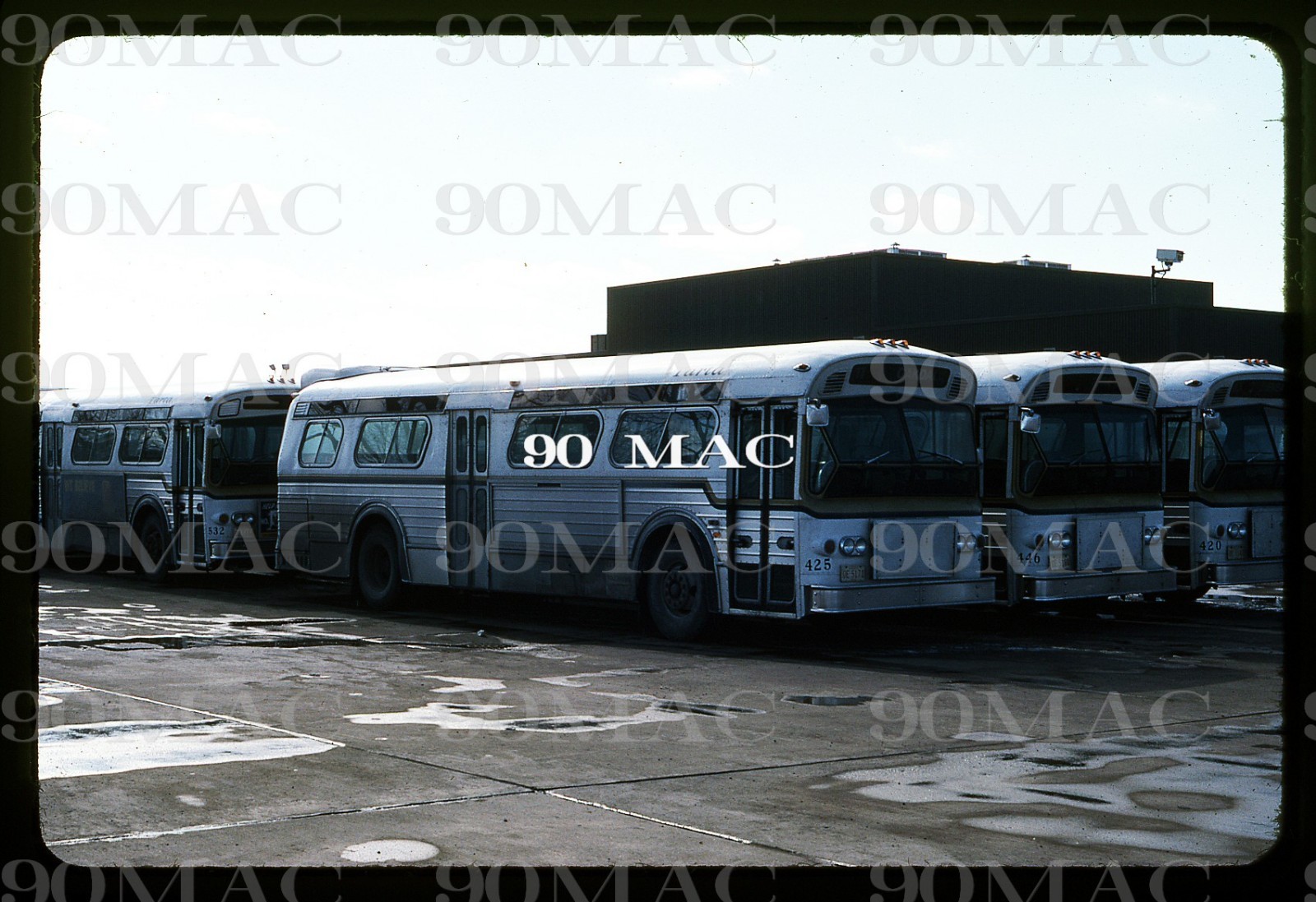 TARTA. FLXIBLE BUS #425. Toledo (OH). Original Slide 1978.