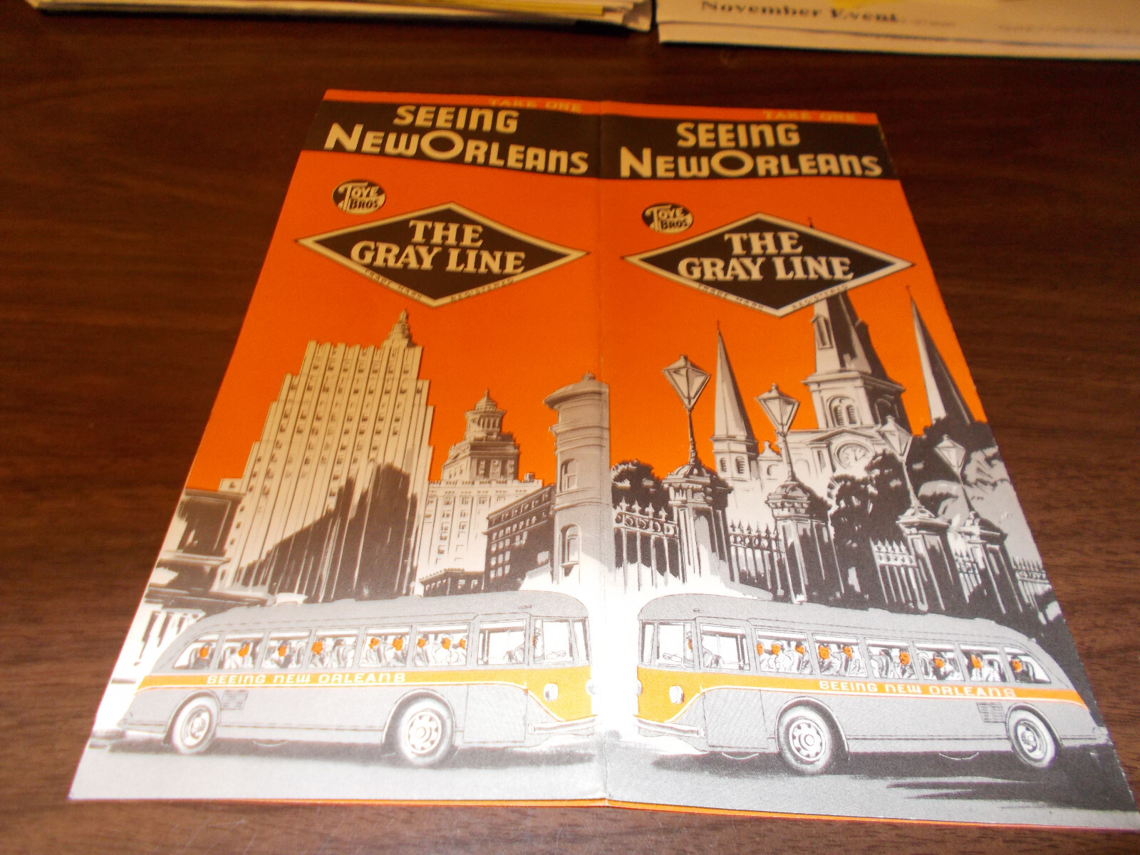 1930s Gray Line New Orleans Tours Travel Brochure