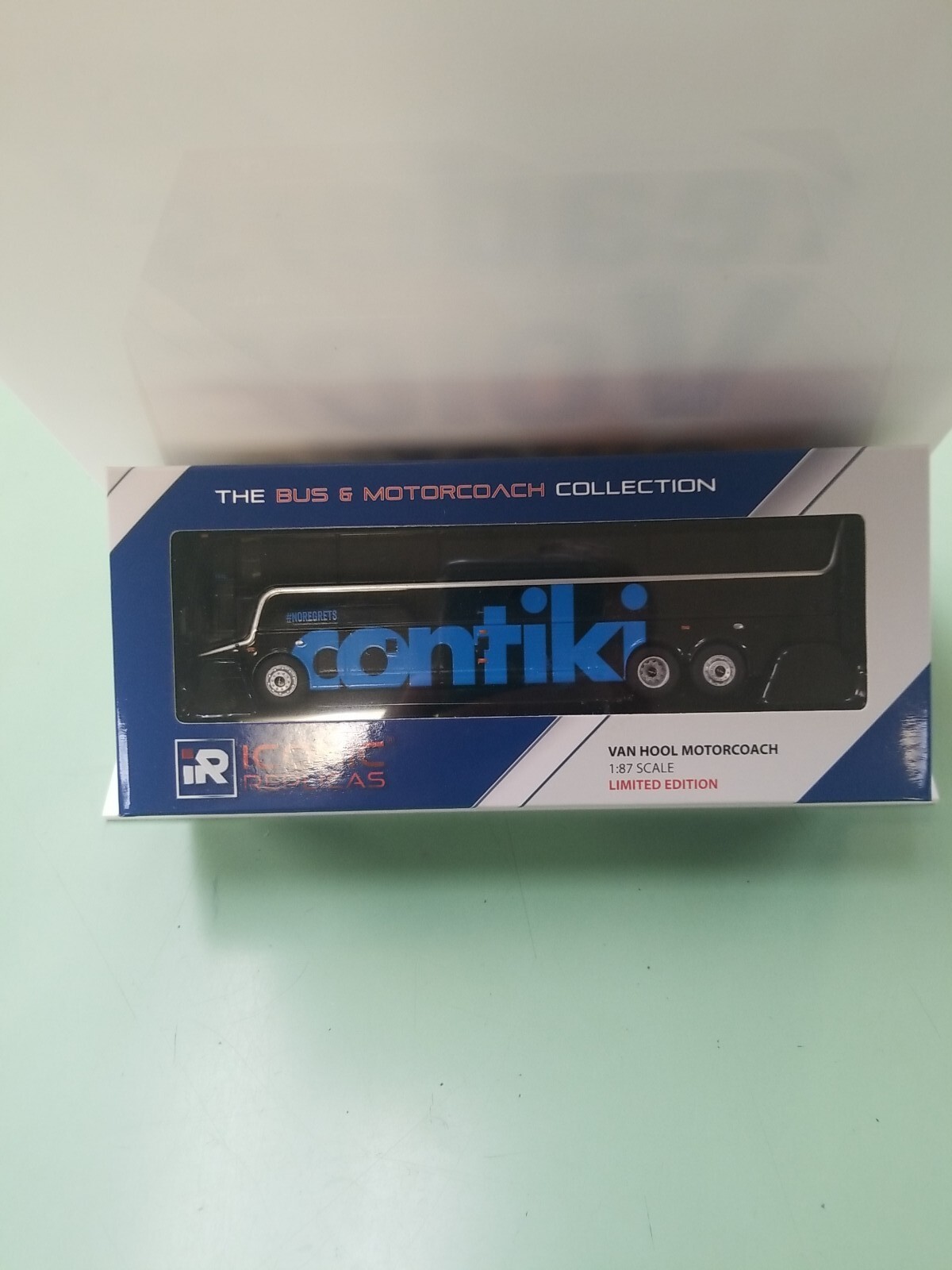 ICONIC REPLICAS VAN HOOL MOTORCOACH/BUS CONTIKI BUS LINES HO 1:87 SCALE NEW