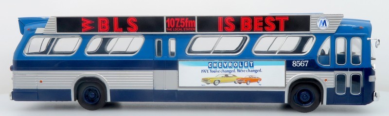 1963 GM TDH-5303 Transit Bus: MTA New York City 1:43 ABS Plastic Bus Model
